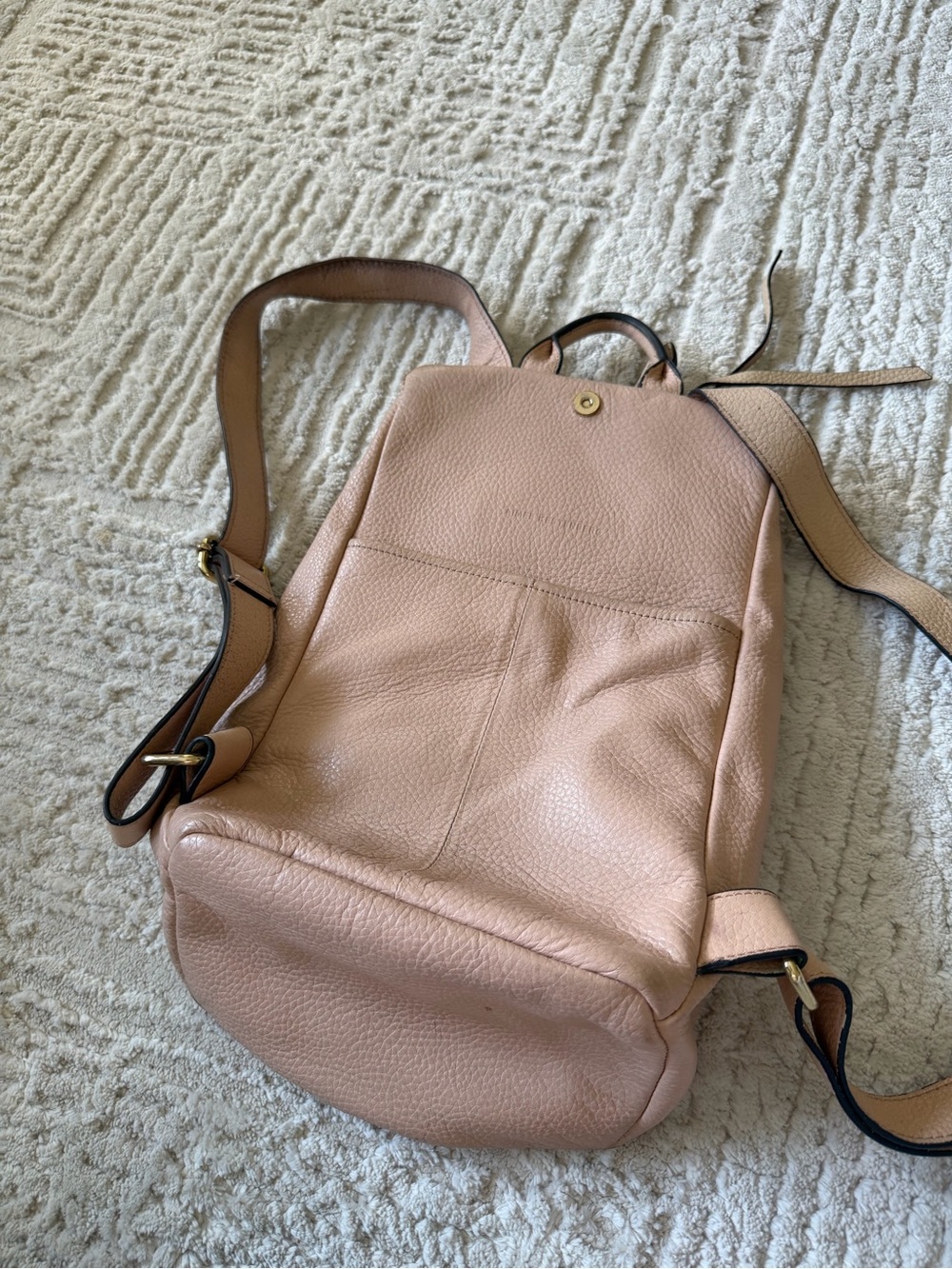 Aimee Kestenberg Pink Leather Backpack - Picture 3 of 6